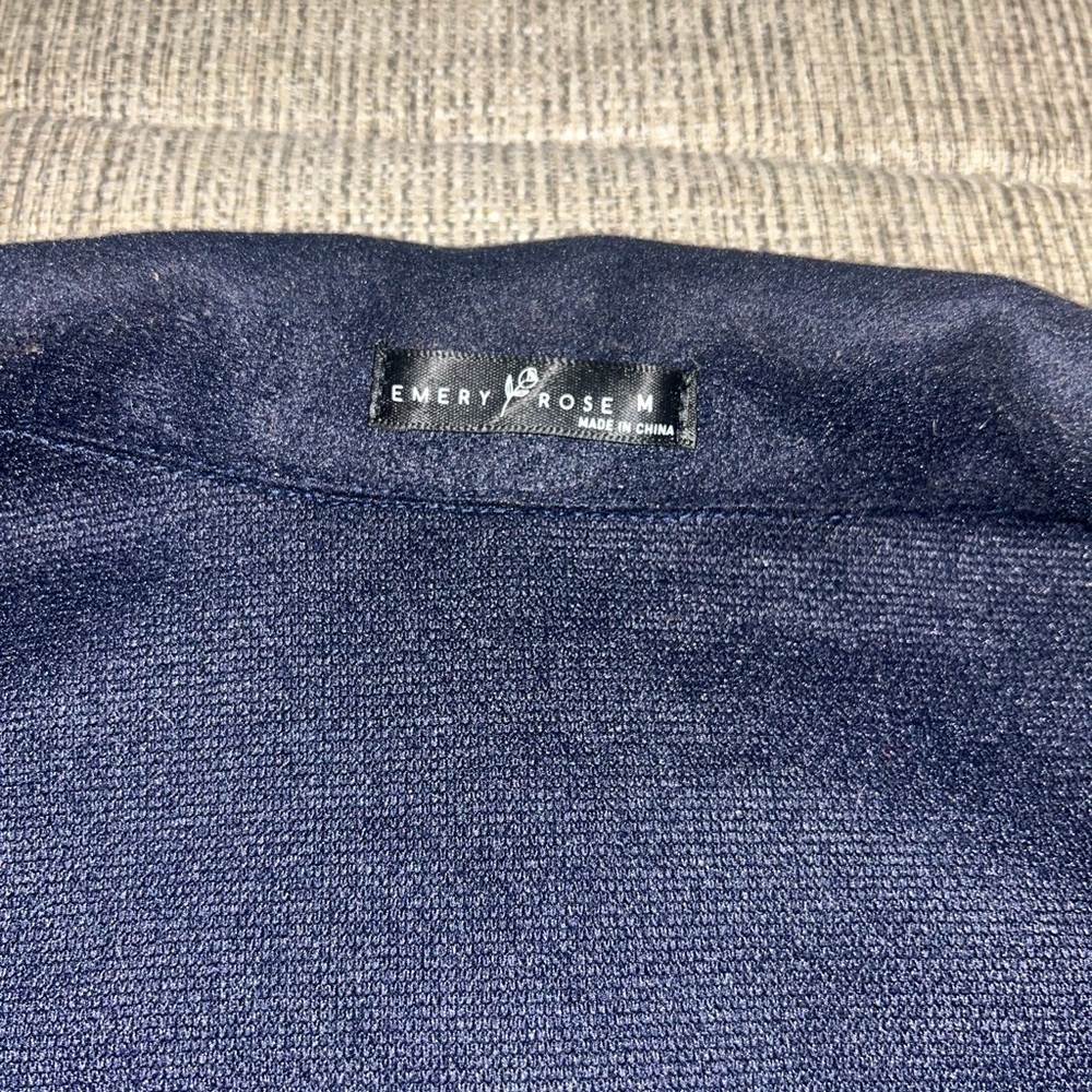 Buffalo Check Wool-Blend Peacoat in Navy and White - Picture 2 of 6